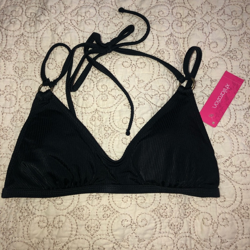 Black Swim Top